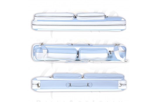 Cue Bag Longoni Giotto - Dolcevita 4B-8S White/Light Blue - VIDEO