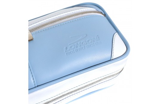 Cue Bag Longoni Giotto - Dolcevita 4B-8S White/Light Blue - VIDEO