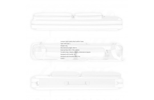 Cue Bag Longoni Giotto - Dolcevita 4B-8S White/Light Blue - VIDEO