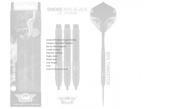 Smoke 80% Black 24 gram Steeltip