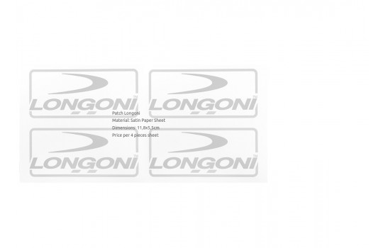 Patch Longoni Satin Paper Sheet 11,8x5,5 cm (4 pcs)