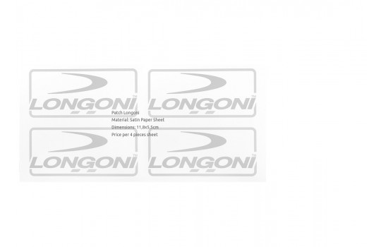 Patch Longoni Satin Paper Sheet 11,8x5,5 cm (4 pcs)