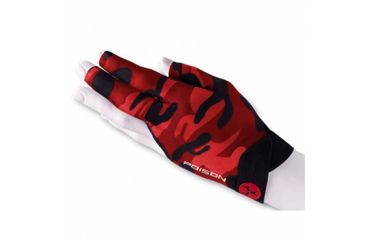 Glove Poison Camo Red SX - S/M