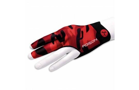 Glove Poison Camo Red SX - L/XL