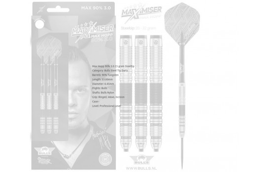 Max Hopp 90% 3.0 23 gram Steeltip (Preview 3)