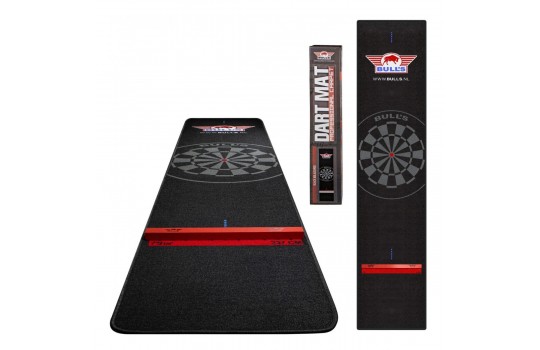 Bulls Carpet Dart Mat Black-B + Oche 300 x 65cm 2020 Design