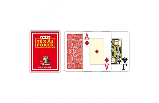 Modiano Cards Black Jack 2 Jumbo Index Red 