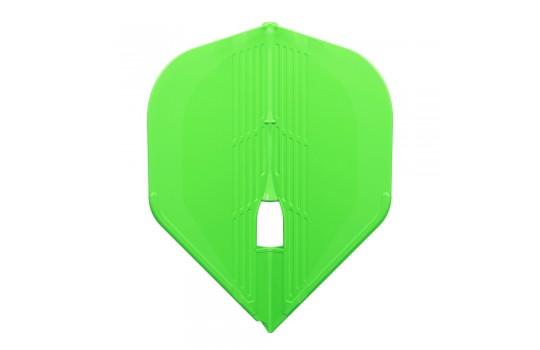 L1kPro Kami Shape Neon Green Flight with Champagne Ring hole