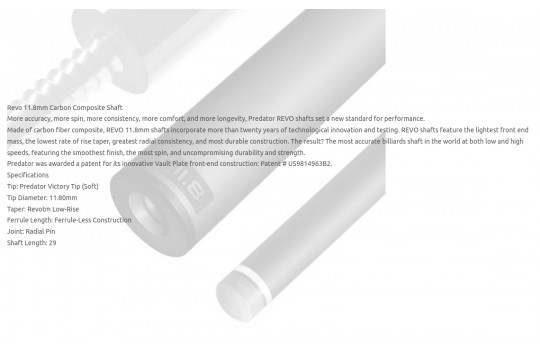 Shaft Predator Revo 11.8 Radial Pin White Vault Plate (Preview 3)