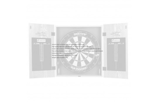 Gary Anderson Cabinet Dartboard Set