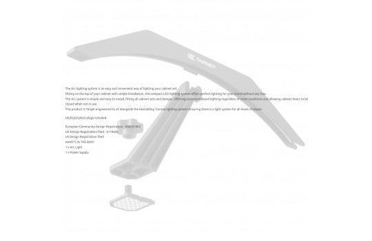 Arc Lighting System for Cabinets