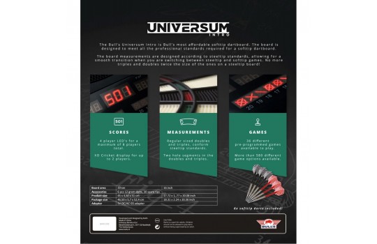 Universum Intro Softtip Board Black/White