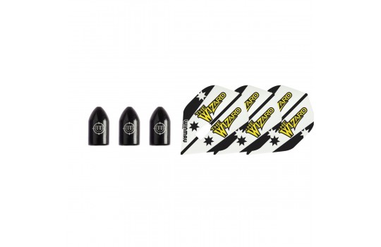Winmau Whizlock Flight Punch and Black Caps 8365