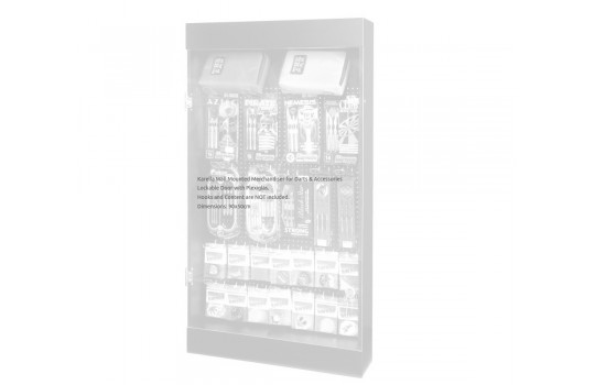 Βιτρίνα Karella Επιτοίχια με Plexiglas για Darts - Άδεια (Preview 2)