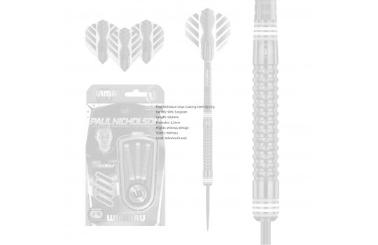 Paul Nicholson Onyx Coating Steel tip 22g (Preview 3)