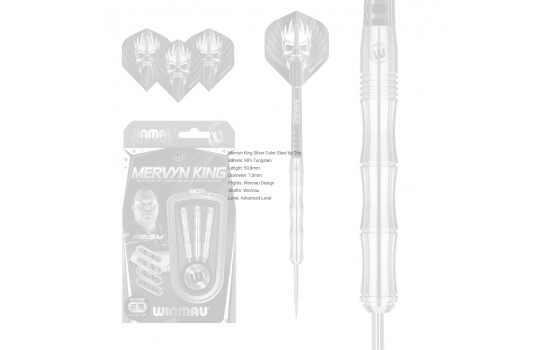 Mervyn King Silver Color Steel tip 26g (Preview 3)