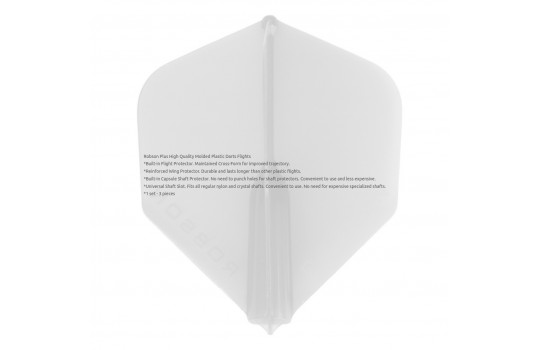 Plus Flight Crystal Clear Std. Black