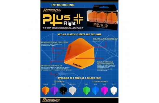 Plus Flight Crystal Clear Std. Blue