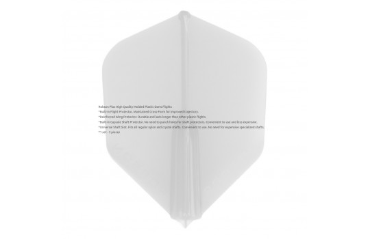 Plus Flight Crystal Clear Std.6 Black