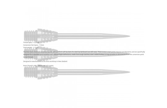 Shot Overlock Conversion Points Black