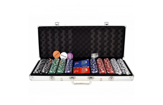 Poker Set 500 Dice Chips 11,5gr + 2 Modiano Decks