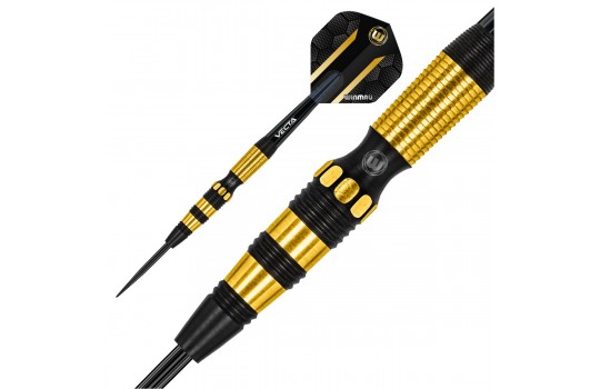 Simon Whitlock Onyx & 24c Gold Plating Steel tip 21g