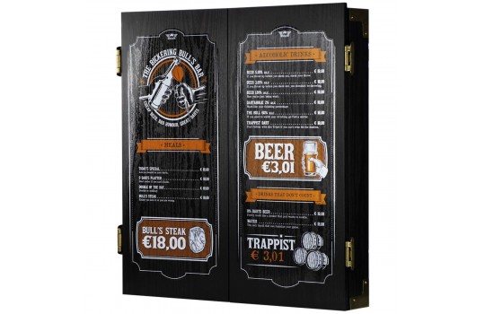 Beer Menu Deluxe Cabinet Wood Black