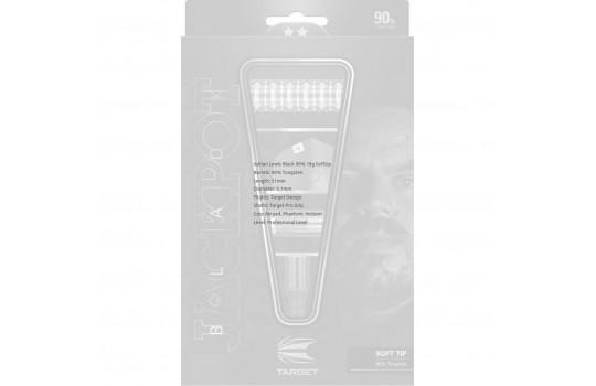 Adrian Lewis Black 90% 18g Softtip (Preview 4)