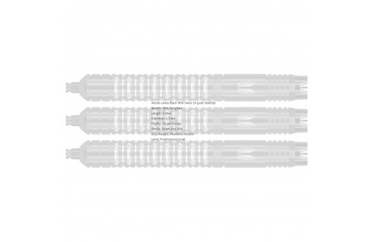 Adrian Lewis Black 90% Swiss 26 gram Steeltip