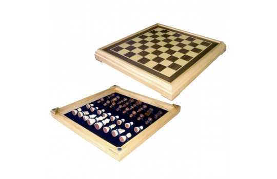 Inlaid Wooden Chess Set