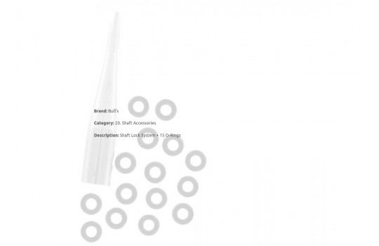 Shaft Lock System + 15 O-Rings