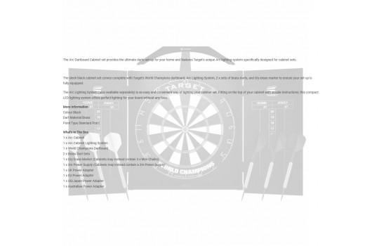 Target Arc Cabinet Set including Board & Light