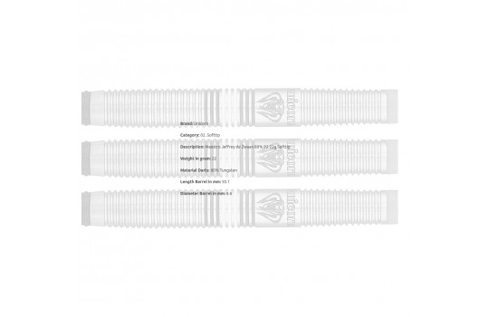 Maestro Jeffrey de Zwaan 80% P2 22g Softtip (Preview 3)