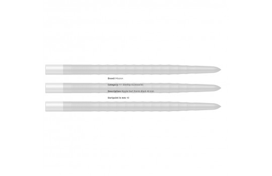 Ripple Dart Points Black 40 mm