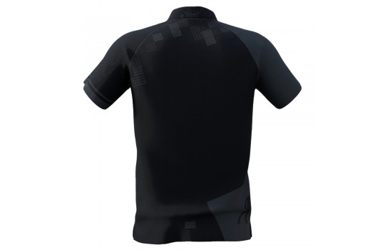 Plain Black Dart Polo Size: XXL