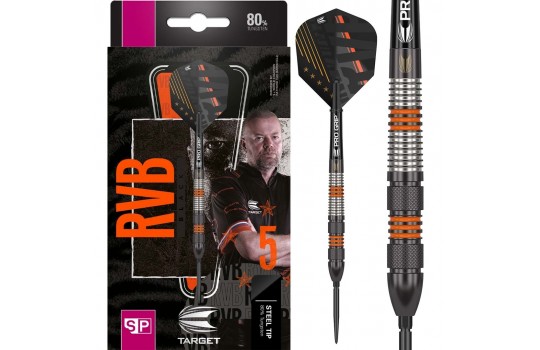 Raymond van Barneveld RVB Black 80% 23g Swiss Steeltip