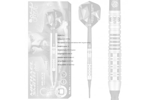 Michael Smith Believe 90% 18 gram Softtip