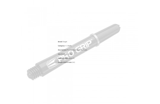 Pro Grip Black Short Plus 3 sets