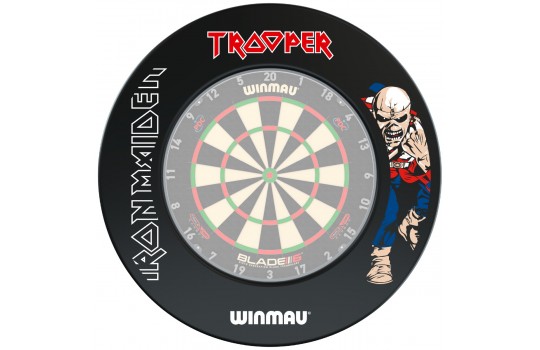 Iron Maiden Trooper Dartboard Surround Winmau Black