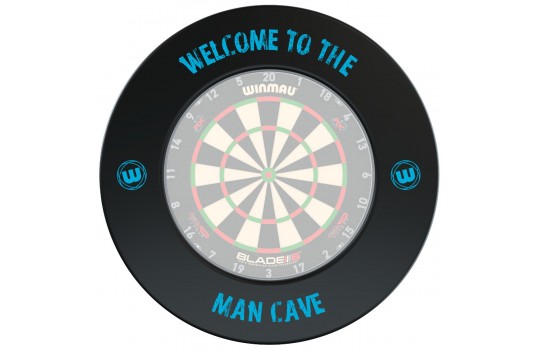 Man Cave Dartboard Surround Winmau Black