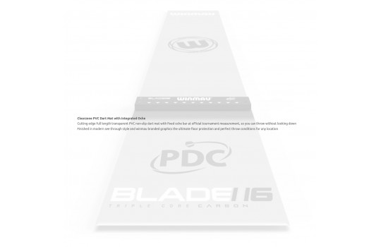 Winmau Clearzone PVC Dart Mat + Oche