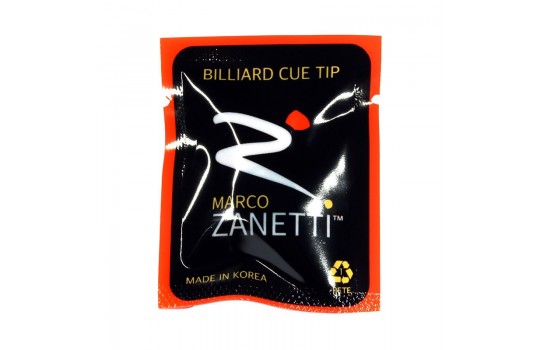 Cue Tip Marco Zanetti Laminated Black ø 14 Medium-Hard