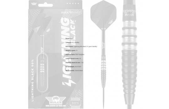 Lightning 90% Black 21 gram Steeltip