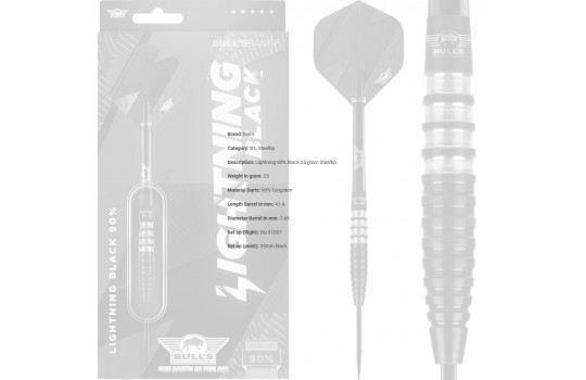 Lightning 90% Black 25 gram Steeltip