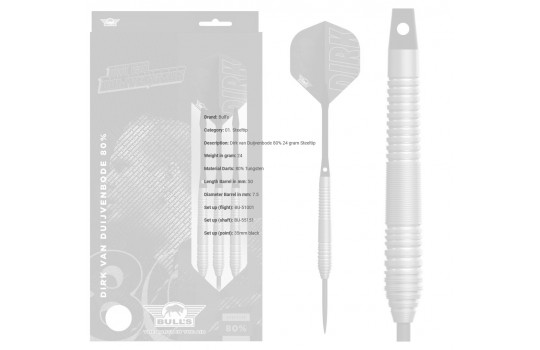 Dirk van Duijvenbode 80% 24 gram Steeltip