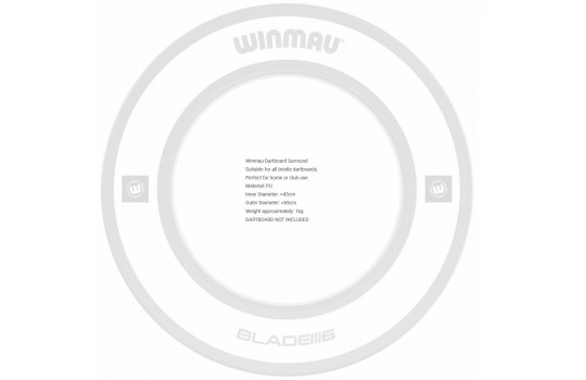 Pro-Line 1.0 White Dartboard Surround Winmau Blade 6