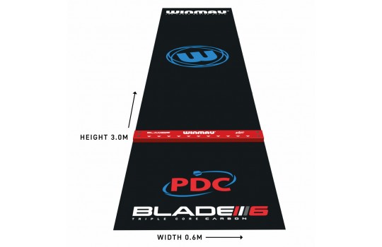 Winmau Pro Zone Precision PVC Dart Mat & Integrated Oche