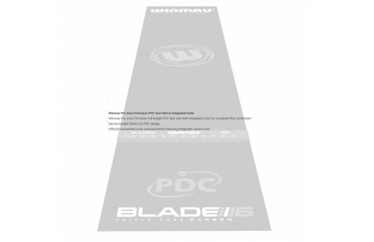 Winmau Pro Zone Precision PVC Dart Mat & Integrated Oche