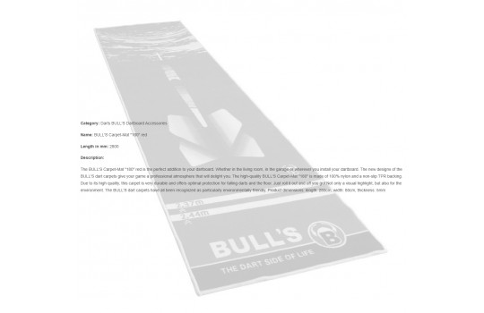 BULL'S Carpet-Mat 180