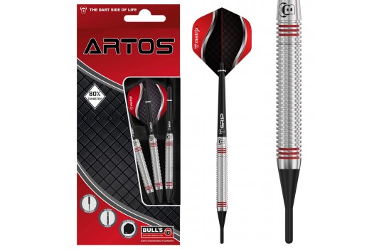 BULL'S Artos AR3 Softdart, Red 80% Tungsten